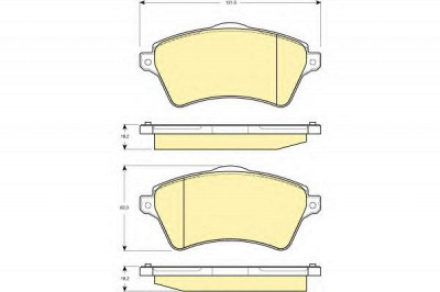 GIRLING 6114731 -  Комплект тормозных колодок, дисковый тормоз