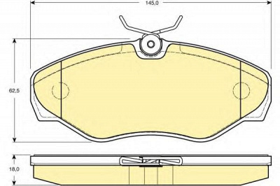 GIRLING 6114781 -  Комплект тормозных колодок, дисковый тормоз