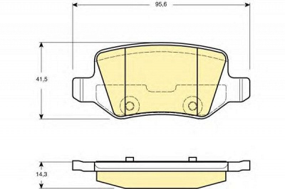 GIRLING 6114811 -  Комплект тормозных колодок, дисковый тормоз