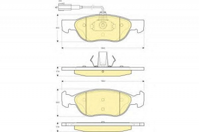 GIRLING 6114862 -  Комплект тормозных колодок, дисковый тормоз