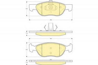 GIRLING 6114872 -  Комплект тормозных колодок, дисковый тормоз