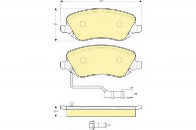 GIRLING 6114891 -  Комплект тормозных колодок, дисковый тормоз