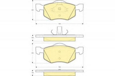 GIRLING 6114972 -  Комплект тормозных колодок, дисковый тормоз