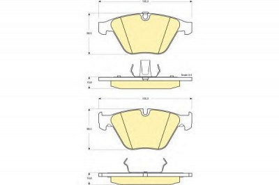 GIRLING 6114982 -  Комплект тормозных колодок, дисковый тормоз