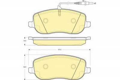 GIRLING 6115031 -  Комплект тормозных колодок, дисковый тормоз