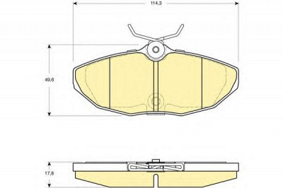 GIRLING 6115111 -  Комплект тормозных колодок, дисковый тормоз