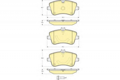 GIRLING 6115141 -  Комплект тормозных колодок, дисковый тормоз
