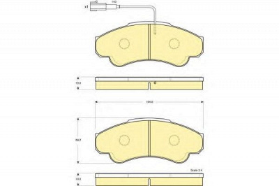 GIRLING 6115189 -  Комплект тормозных колодок, дисковый тормоз