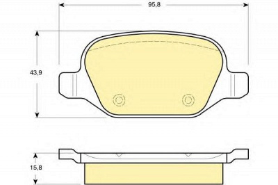GIRLING 6115201 -  Комплект тормозных колодок, дисковый тормоз