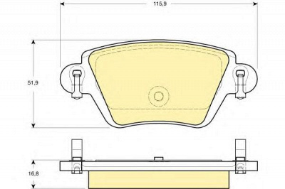 GIRLING 6115254 -  Комплект тормозных колодок, дисковый тормоз