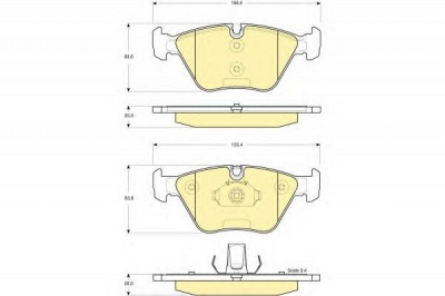 GIRLING 6115312 -  Комплект тормозных колодок, дисковый тормоз