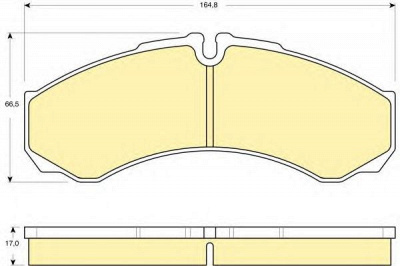 GIRLING 6115349 -  Комплект тормозных колодок, дисковый тормоз