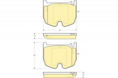 GIRLING 6115419 -  Комплект тормозных колодок, дисковый тормоз