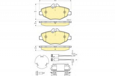 GIRLING 6115424 -  Комплект тормозных колодок, дисковый тормоз