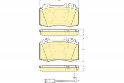 GIRLING 6115432 -  Комплект тормозных колодок, дисковый тормоз