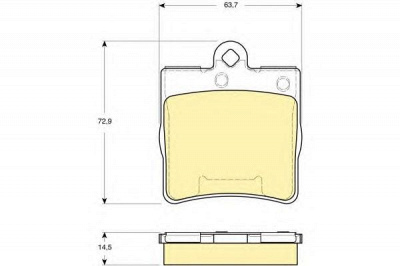 GIRLING 6115452 -  Комплект тормозных колодок, дисковый тормоз