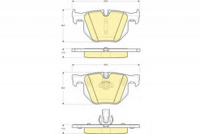 GIRLING 6115602 -  Комплект тормозных колодок, дисковый тормоз