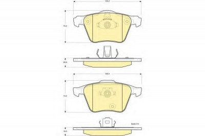 GIRLING 6115652 -  Комплект тормозных колодок, дисковый тормоз