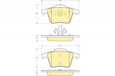 GIRLING 6115662 -  Комплект тормозных колодок, дисковый тормоз