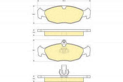 GIRLING 6115692 -  Комплект тормозных колодок, дисковый тормоз