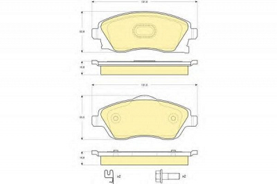 GIRLING 6115701 -  Комплект тормозных колодок, дисковый тормоз