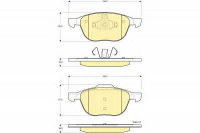 GIRLING 6115832 -  Комплект тормозных колодок, дисковый тормоз
