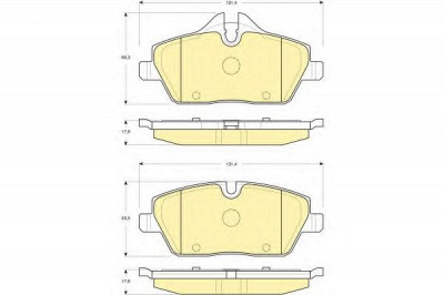 GIRLING 6116111 -  Комплект тормозных колодок, дисковый тормоз