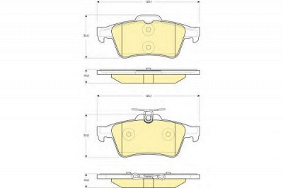 GIRLING 6116212 -  Комплект тормозных колодок, дисковый тормоз