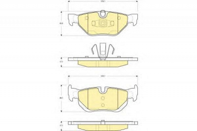 GIRLING 6116262 -  Комплект тормозных колодок, дисковый тормоз