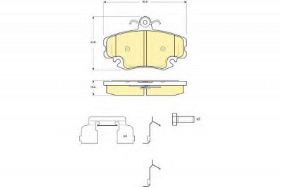 GIRLING 6116341 -  Комплект тормозных колодок, дисковый тормоз
