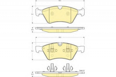 GIRLING 6116422 -  Комплект тормозных колодок, дисковый тормоз