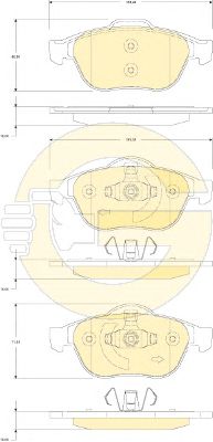 GIRLING 6118232 -  Комплект тормозных колодок, дисковый тормоз