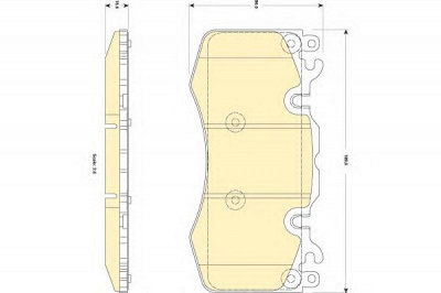 GIRLING 6118349 -  Комплект тормозных колодок, дисковый тормоз