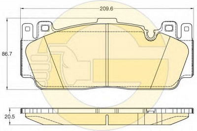 GIRLING 6120205 -  Комплект тормозных колодок, дисковый тормоз