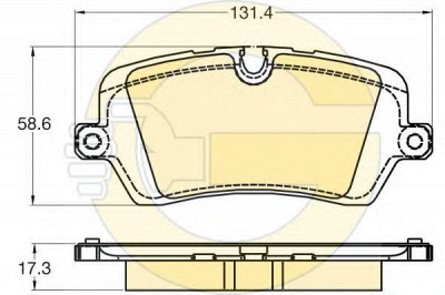 GIRLING 6120291 -  Комплект тормозных колодок, дисковый тормоз