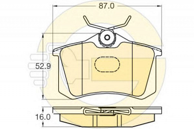 GIRLING 6120401 -  Комплект тормозных колодок, дисковый тормоз
