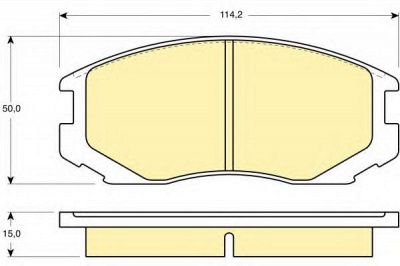 GIRLING 6130469 -  Комплект тормозных колодок, дисковый тормоз