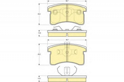 GIRLING 6131269 -  Комплект тормозных колодок, дисковый тормоз