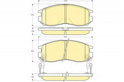 GIRLING 6131339 -  Комплект тормозных колодок, дисковый тормоз