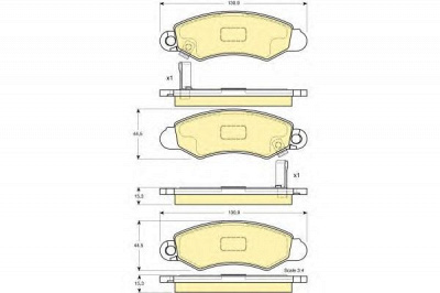 GIRLING 6132154 -  Комплект тормозных колодок, дисковый тормоз
