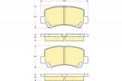GIRLING 6132219 -  Комплект тормозных колодок, дисковый тормоз