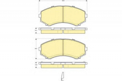 GIRLING 6132549 -  Комплект тормозных колодок, дисковый тормоз