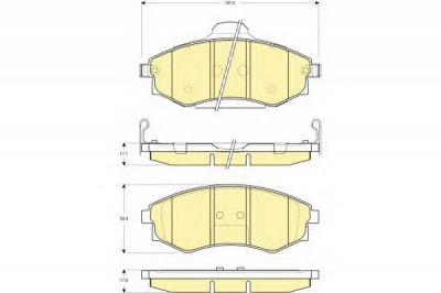 GIRLING 6132569 -  Комплект тормозных колодок, дисковый тормоз