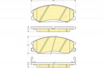 GIRLING 6132579 -  Комплект тормозных колодок, дисковый тормоз