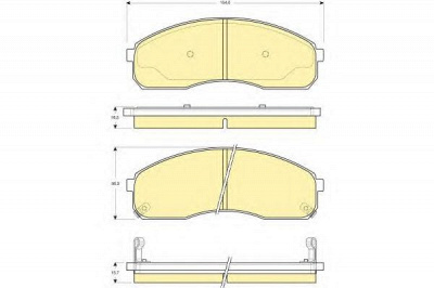 GIRLING 6132619 -  Комплект тормозных колодок, дисковый тормоз