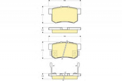 GIRLING 6132699 -  Комплект тормозных колодок, дисковый тормоз