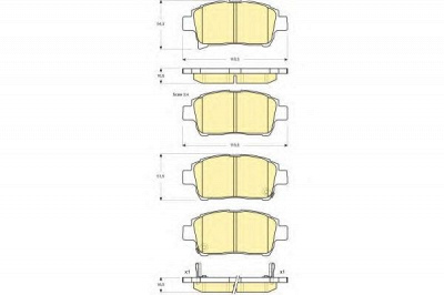 GIRLING 6133179 -  Комплект тормозных колодок, дисковый тормоз