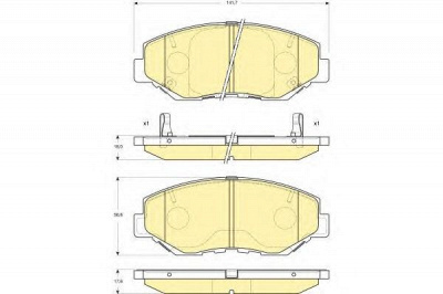 GIRLING 6133259 -  Комплект тормозных колодок, дисковый тормоз