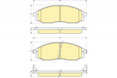 GIRLING 6133409 -  Комплект тормозных колодок, дисковый тормоз