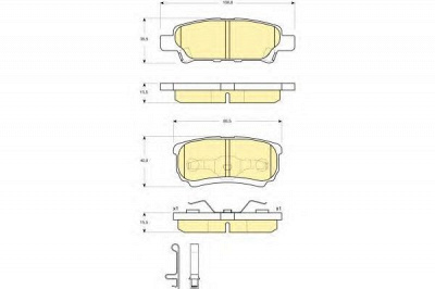 GIRLING 6133419 -  Комплект тормозных колодок, дисковый тормоз